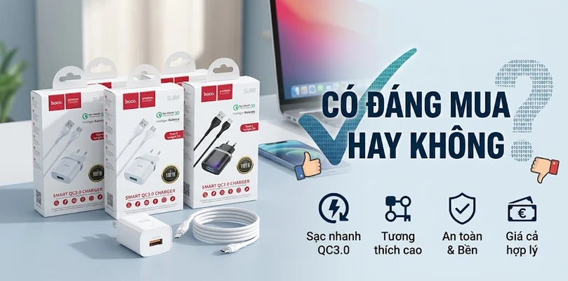 Review Bộ Sạc Hoco Su88 Có Đáng Mua Hay Không